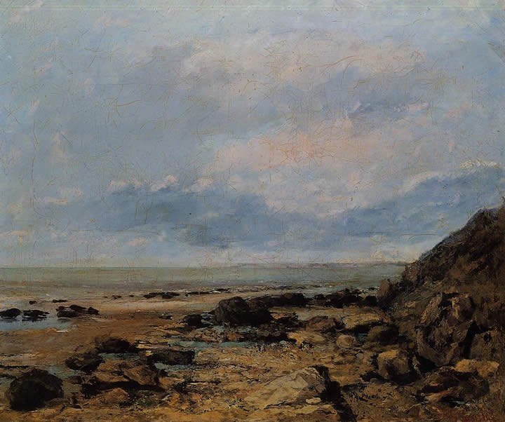 Gustave Courbet Rocky Seashore